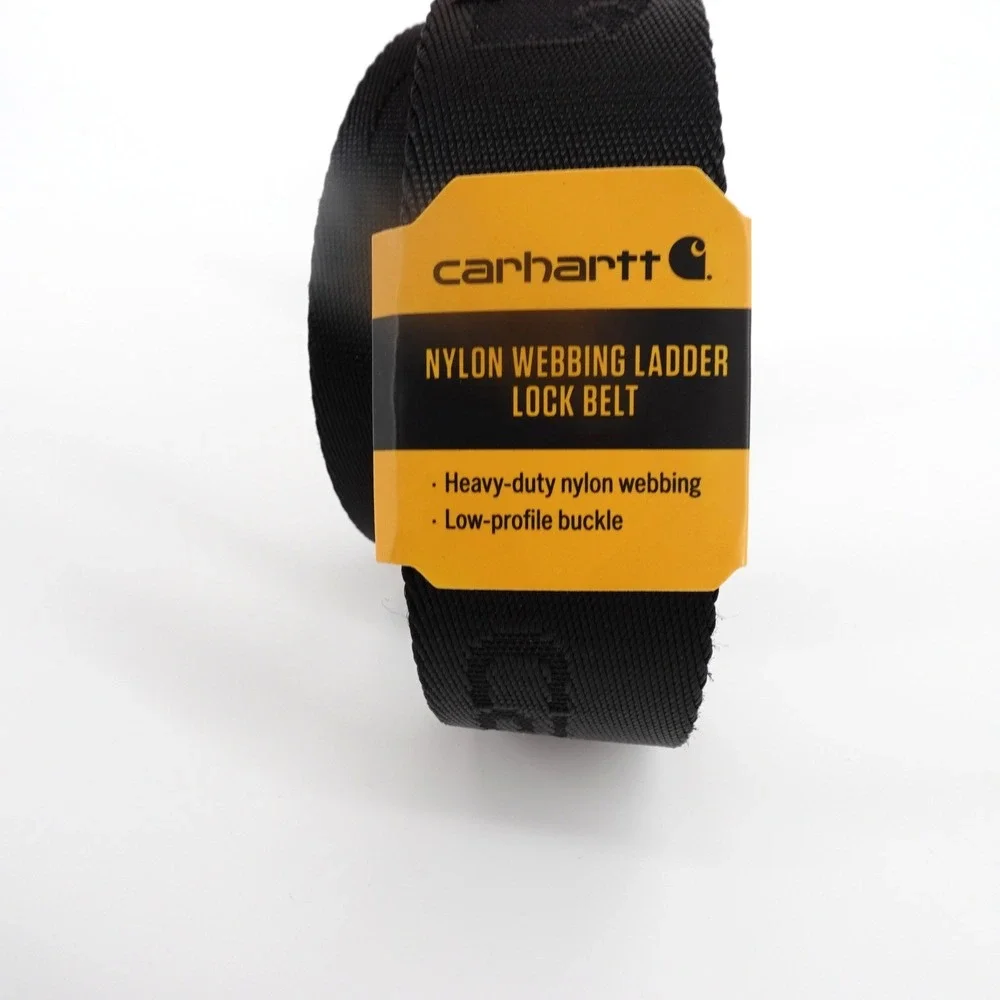 Carhartt Mens Nylon Webbing Ladder Lock Belt Black Large Utility New